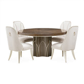 Villa Cherie Hazelnut Round Dining Table